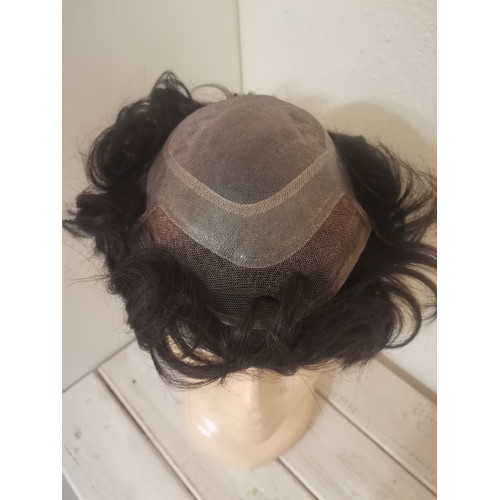 WIGBEAUTY 412 - MONO LACE - HUMAN HAIR HAIRPIECE WITH LACE FRONT